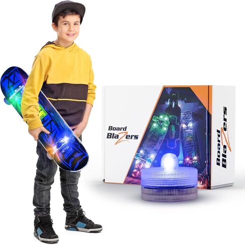 مصابيح LED لألواح التزلج Underglow - هدية مثالية لألواح التزلج - مصابيح LED طويلة مثالية أو مصابيح سكوتر رائعة لتخزين الأطفال in Kuwait