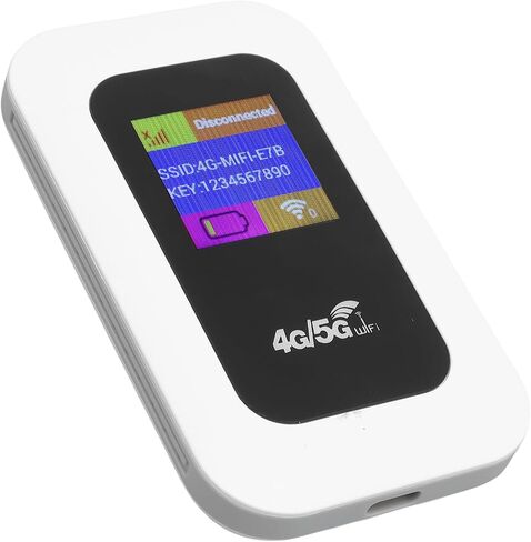 GOWENIC Portable WiFi Hotspot Device, 300Mbps High Speed 4G LTE Wireless Network Router with 2100mAh Battery, for Travel Camping Home in Saudi Arabia