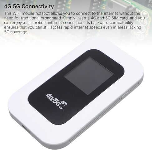 GOWENIC Portable WiFi Hotspot Device, 300Mbps High Speed 4G LTE Wireless Network Router with 2100mAh Battery, for Travel Camping Home in Saudi Arabia