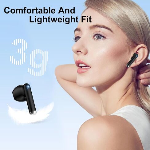 Wireless Earbuds Bluetooth Headphones for Samsung Galaxy S25 Ultra Edge A17 A16 A15 A54 A36 S24 S23 S22,60H Long Playtime LED Power Display IP7 Waterproof in Ear Earphone with Mic for iPhone 16e 16 15 in Kuwait