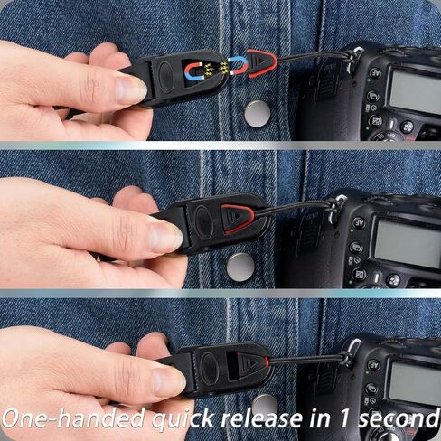 VKO Camera Strap Wrist,Quick Release Adjustable Lanyard Tether Wristband hand strap for Man Woman Photographers SLR DSLR Digital Mirrorless Camera(Black) in Saudi Arabia