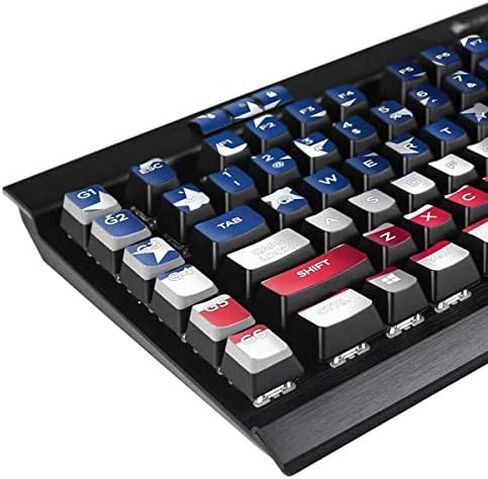 Skinit Decal Skin Compatible with K95 RGB Platinum Mechanical Gaming Keyboard - Skinit Originally Designed USA Flag Design in Saudi Arabia