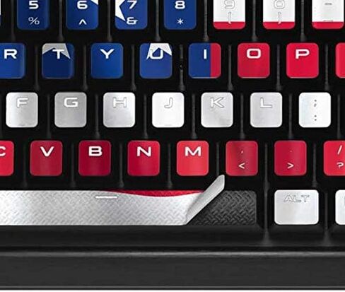 Skinit Decal Skin Compatible with K95 RGB Platinum Mechanical Gaming Keyboard - Skinit Originally Designed USA Flag Design in Saudi Arabia