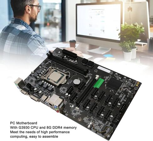 DDR4 Motherboard ، 8G Memory Multi Graphics PC SLOT Motherboard CPU SLOT لـ LGA 1151 ، PCIE 16X ، دعم VGA DVI USB منفذ in Saudi Arabia