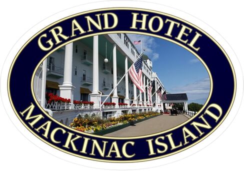 Grand Hotel Mackinac Island Sticker - Michigan Travel Scal in Kuwait