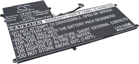 2ICP4-74/120 ، 2ICP4-75/121 ، 72558-005 ، 728250-121 ، 4150mAh استبدال البطارية HP ELITEPAD 1000 G2 (E4S53AV) ، 1000 G2 (E4S55AV) ، 1000 G2 (E4S57AV) in Saudi Arabia