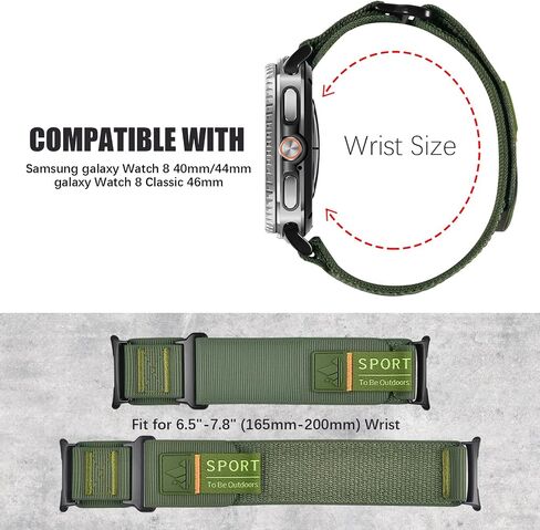 متوافق مع Samsung Galaxy Watch Ultra 47mm Band 2025/2024 ، معصم حزام منسوج من النايلون المنسوجة من النايلون. in Saudi Arabia