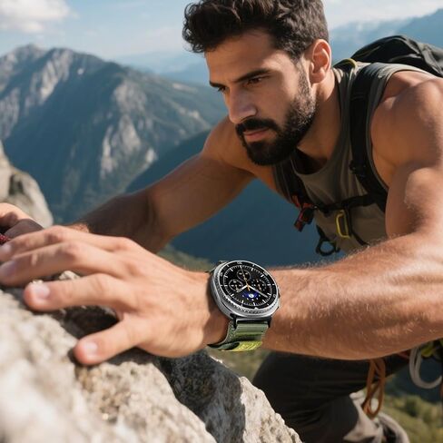 متوافق مع Samsung Galaxy Watch Ultra 47mm Band 2025/2024 ، معصم حزام منسوج من النايلون المنسوجة من النايلون. in Saudi Arabia
