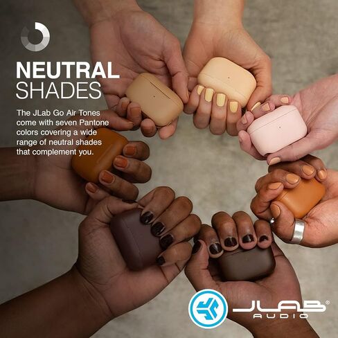 JLab Go Air Tones True Wireless Loveds مصممة مع تلقائي وتوصيلها ، وأجهزة التحكم التي تعمل باللمس ، و 32 ساعة من وقت اللعب بلوتوث ، وصوت EQ3 ، والاتصال المزدوج ، ولون الأرض الطبيعي (4625 واط) in Kuwait