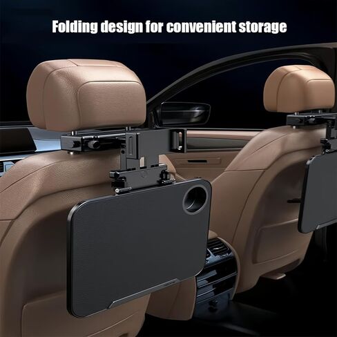 مكتب للسيارة لجهاز الكمبيوتر المحمول لـ Volvo S90 2017-2025 ، طاولة علبة مقعد خلفية قابلة للطي ، حامل حامل اللوحي متعدد الوظائف ، منظم مكتب مركبات كوب جبل ، ملحقات للسيارات ، حامل بني باد in Saudi Arabia