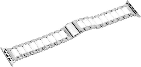 فرقة مراقبة السيراميك المطلقة متوافقة مع Apple Watch 38mm 40mm 41mm 42mm 44mm 45mm 49mm Metal Quick Freex Bracelet for Iwatch Series 10 9 8 7 6 5 4 3 2 1 SE Rose Gold White Strap in Kuwait