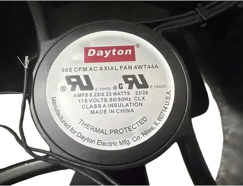 4WT44A 115V 0.23A 254mm Man - 25cm 26w 25489 1600RPM 665CFM 2 -Ware AC ACIAL FAN in Saudi Arabia