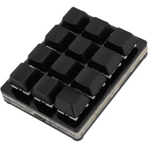 Programmable Macro Keyboard, 12 Keys RGB Customizable Mechanical Gaming Keypad with Knob, Portable and Versatile USB C Wired Mini Keypad for Office, Industrial Control System in Saudi Arabia