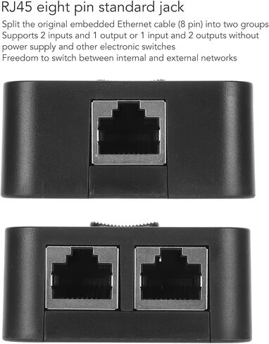 2 Port Gigabit Network Switch 10 100 1000Mbps 2 in 1 Out 1 in 2 Out Poe Extender Switch RJ45 Swinctor Switch for Cat 6 Desktop Ethernet Flitter in Saudi Arabia