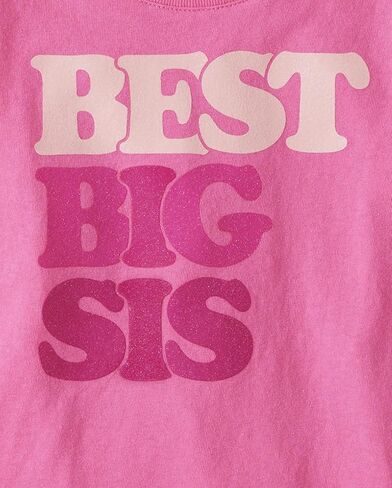 تي شيرت برسومات بأكمام قصيرة للفتيات الصغيرات من The Children's Place، للفتيات الصغيرات، Unicorn Glow، 5T in Kuwait