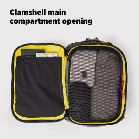 Topo Designs Global Travel Backpack, 25 Liter Bag, 3x Padded Grab Handles, Stretch Mesh, 100% Recycled Nylon Construction, PFAS-Free, Bluesign Approved (Stone Blue/Ash Green) in Kuwait