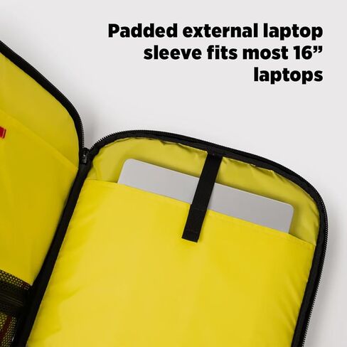 Topo Designs Global Travel Backpack, 25 Liter Bag, 3x Padded Grab Handles, Stretch Mesh, 100% Recycled Nylon Construction, PFAS-Free, Bluesign Approved (Stone Blue/Ash Green) in Kuwait