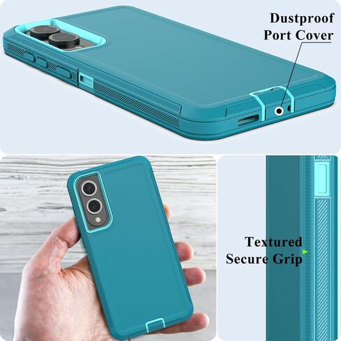 MMHUO for Galaxy S25 Edge Case,3 Layers Military Grade Full Body Protection,[Without Screen Protector][Dustproof] Shockproof Rugged Non Slip Hard Cover for Samsung Galaxy S25 Edge,Black in Kuwait