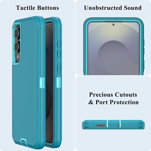 MMHUO for Galaxy S25 Edge Case,3 Layers Military Grade Full Body Protection,[Without Screen Protector][Dustproof] Shockproof Rugged Non Slip Hard Cover for Samsung Galaxy S25 Edge,Black in Kuwait