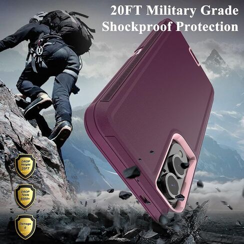 Mmhuo لـ Galaxy S25 Edge Case ، 3 طبقات من الدرجة العسكرية ، حماية كاملة من الجسم ، [بدون واقي الشاشة] in Kuwait