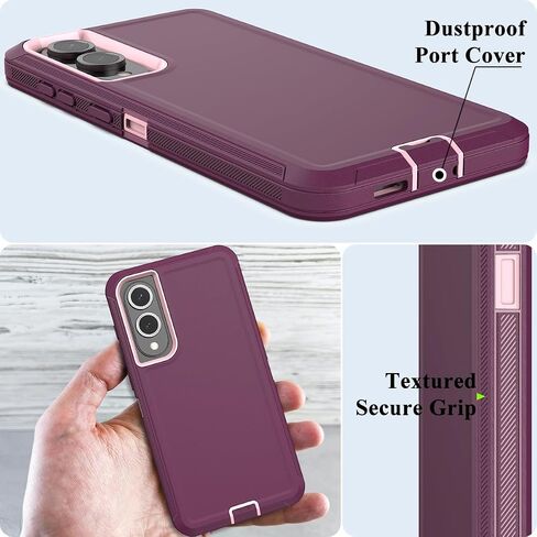 Mmhuo لـ Galaxy S25 Edge Case ، 3 طبقات من الدرجة العسكرية ، حماية كاملة من الجسم ، [بدون واقي الشاشة] in Kuwait