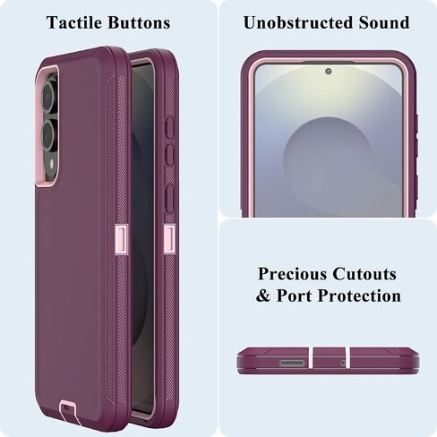 Mmhuo لـ Galaxy S25 Edge Case ، 3 طبقات من الدرجة العسكرية ، حماية كاملة من الجسم ، [بدون واقي الشاشة] in Kuwait