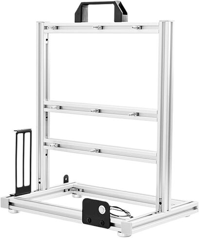 BlockCase Aluminum Open Frame Case Support ATX/M-ATX Mainboard GPU Mount Horizontally 240 Water Cooler Gaming Cabinet in Kuwait