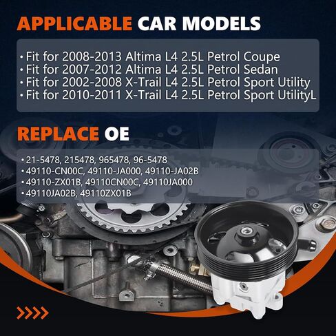 مضخة توجيه كهربائية 20-38771 تناسب شيروكي 1996-2001، 1997-2023 XJ رانجلر مضخة مساعدة الطاقة، استبدال OE 86-00274، RL087871AE، AD55-7140 in Kuwait