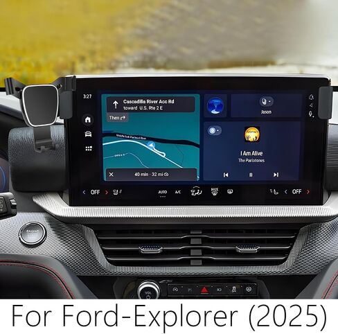 حامل هاتف السيارة لـ Ford Explorer 2025 Auto Accostories Mavigation Bracket Interior Screen Decoration Dash Board Mobile Mobile Mobile Case in Kuwait