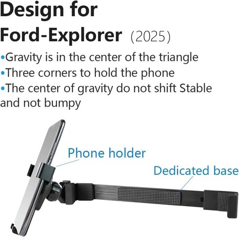 حامل هاتف السيارة لـ Ford Explorer 2025 Auto Accostories Mavigation Bracket Interior Screen Decoration Dash Board Mobile Mobile Mobile Case in Kuwait