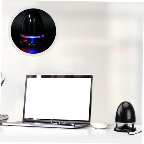 Artibetter Mini Multimedia Speaker USB ومصابيح LED مصابيح LED أسود وأزرق لتصميم أجهزة الكمبيوتر المحمولة وأجهزة الكمبيوتر المكتبية المتوافقة in Kuwait