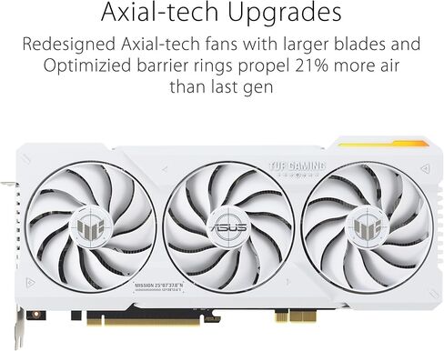 ASUS TUF Gaming GeForce RTX™ 4070 Ti Super BTF White OC Edition Gaming Graphics Card (PCIe 4.0, 16GB GDDR6X, Exclusive to BTF ATX Motherboards in Kuwait