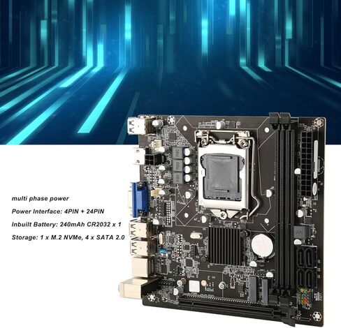 سطح المكتب اللوحة الأم LGA1155 قناة مزدوجة قناة DDR3 42.0 M.2 NVME PCIE 2.0 X16 VGA HD OUTPUT ITX Mother in Kuwait