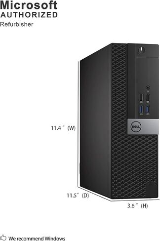 Dell Optiplex 5050 SFF PC Desktop ، Win 11 Pro ، Intel I5-7500 3.4 جيجا هرتز ، ذاكرة الوصول العشوائي 16 جيجا بايت ، 256 جيجا بايت ، لوحة المفاتيح ، الماوس ، USB WiFi (متجدد) in Kuwait