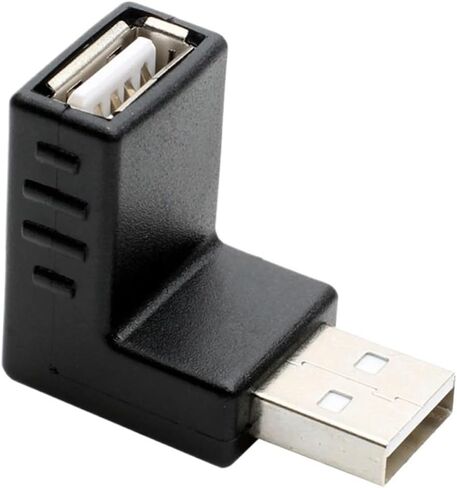 USB Adapter 2.0 USB 3.0, A 90 Degree Elbow Extension Cable Data Connector for Laptops(USB2.0UP) in Kuwait