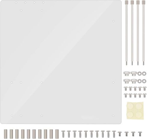 Acrylic Computer Case, Open Frame Transparent DIY Base Stand for MATX Motherboard Support, Customizable PC Case Stand with Overlock-Free Design in Saudi Arabia