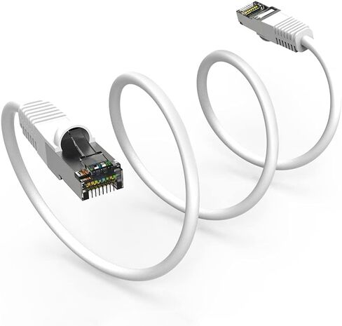50ft Cat5e محمية (FTP) شبكة إيثرنت كابل تمهيد أبيض in Saudi Arabia