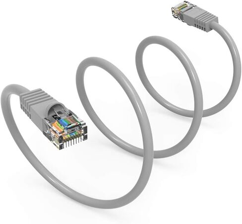 7ft Cat5e Utp Ethernet شبكة تمهيد كابل رمادي in Saudi Arabia