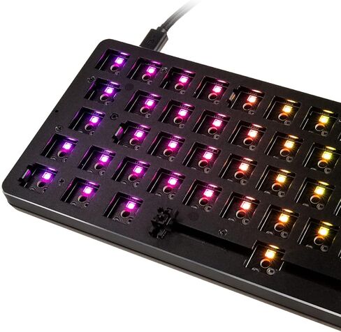 Glorious GMMK Modular Mechanical Gaming Keyboard ISO Layout- RGB LED Backlit, Brown Switches, Hot Swap Switches (Black) (Tenkeyless) in Kuwait