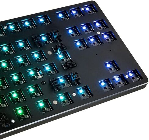 Glorious GMMK Modular Mechanical Gaming Keyboard ISO Layout- RGB LED Backlit, Brown Switches, Hot Swap Switches (Black) (Tenkeyless) in Kuwait