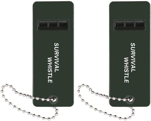 120 dB Emergency Whistles for Teachers, Self Defense Whistle for Women, Flat Safety Survival Whistle Keychain for Outdoor Kayak Hiking, Multi-Audio Loud Whistle for Coach Dog Outdoorsy Rescue Signal in Saudi Arabia