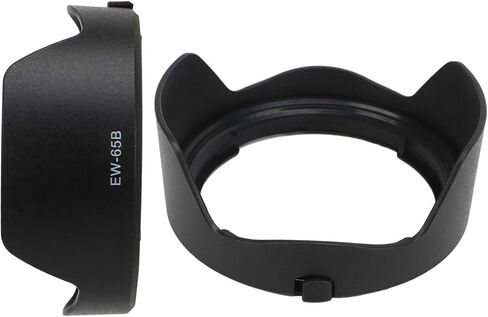 Lens Hood, ABS Lens Hood Sunshade, Lens Hood Bayonet Round Backbuckle Replacement for RF50mm F1.8 Black EW 65B Lens in Saudi Arabia