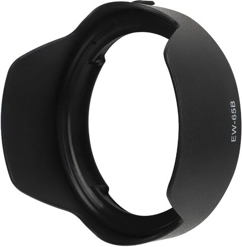 Lens Hood, ABS Lens Hood Sunshade, Lens Hood Bayonet Round Backbuckle Replacement for RF50mm F1.8 Black EW 65B Lens in Saudi Arabia