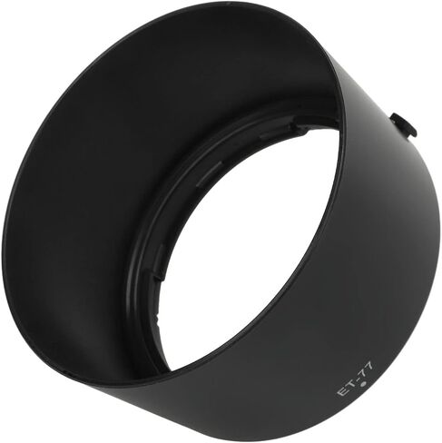 85mm Bayonet Lens Hood, ABS Reversible Lens Hood, ET 77 Bayonet Mount Camera Lens for RF 85mm F2 Macro is Lens Black in Saudi Arabia