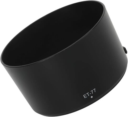 85mm Bayonet Lens Hood, ABS Reversible Lens Hood, ET 77 Bayonet Mount Camera Lens for RF 85mm F2 Macro is Lens Black in Saudi Arabia