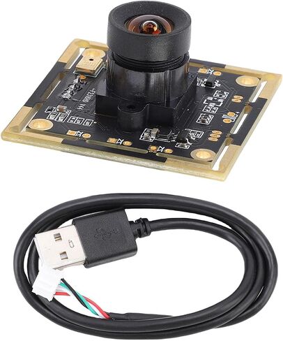 Eujgoov 2MP HD USB Camera Module, Mic Manual Focusing 1080p 100° Wide Angle UVC Compatible with in Saudi Arabia