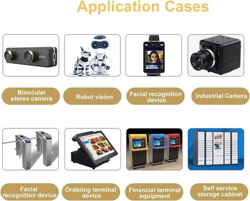 Eujgoov 2MP HD USB Camera Module, Mic Manual Focusing 1080p 100° Wide Angle UVC Compatible with in Saudi Arabia