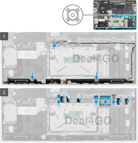 Internal Speaker Assembly C402X 0C402X 023.400NB.0001 Replacement for Dell Latitude 3420 3430 in Saudi Arabia