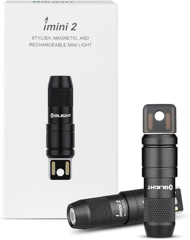 OLIGHT IMINI 2 EDC مصباح يدوي لسلسلة المفاتيح القابلة لإعادة الشحن، 50 لومن ضوء صغير مدمج ومحمول، مصابيح LED صغيرة لحلقة المفاتيح مع بطارية مدمجة مثالية للحمل اليومي وحالات الطوارئ (OD أخضر) in Kuwait