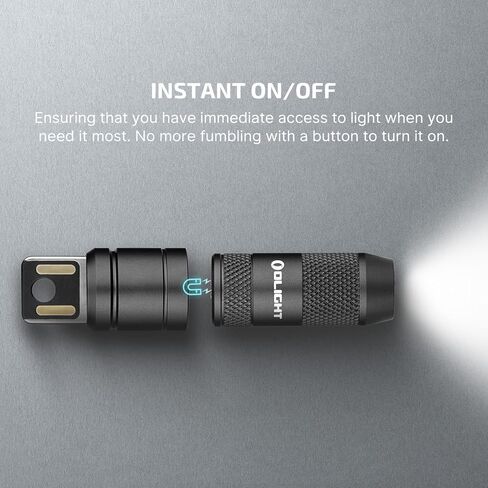 OLIGHT IMINI 2 EDC مصباح يدوي لسلسلة المفاتيح القابلة لإعادة الشحن، 50 لومن ضوء صغير مدمج ومحمول، مصابيح LED صغيرة لحلقة المفاتيح مع بطارية مدمجة مثالية للحمل اليومي وحالات الطوارئ (OD أخضر) in Kuwait